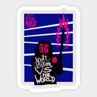 Scott Pilgrim VS The World Poster Sticker